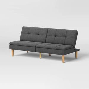 69\" Tufted Futon Sofa Dark Gray - Room Essentialsâ¢ - Retail: $256