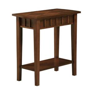 lot 20292A image: Convenience Concepts Dennis End Table with Shelf  Espresso - Retail $96