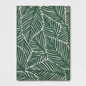 lot 20388 image: 5x7 Palms Outdoor Area Rug Green - Threshold�� - Retail $90