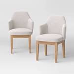 1 chair Kinston Curved Back Upholstered Dining Chair Linen - Thresholdâ¢ - Retail: $280