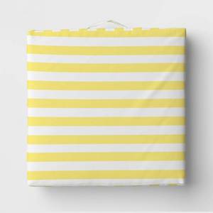 lot 20488 image: Floor Cushion Yellow Stripe - Sun Squad�� - Retail $25