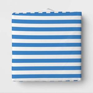 lot 20504 image: Floor Cushion Navy Stripe - Sun Squad�� - Retail $25