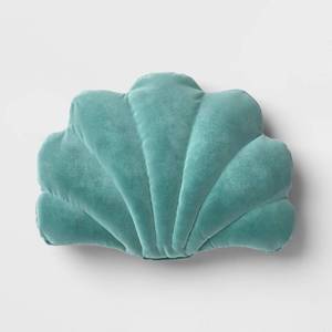 lot 20508 image: 20x15 Shell Outdoor Novelty Plush Pillow Green - Threshold�� - Retail $30