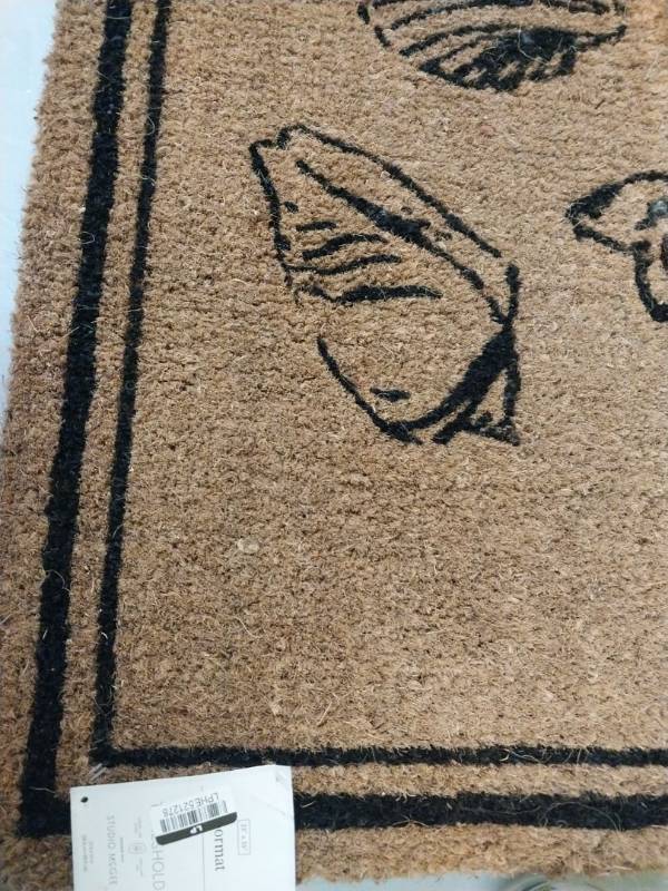 lot 18738 image: Vintage Style Dancing Figure Doormat