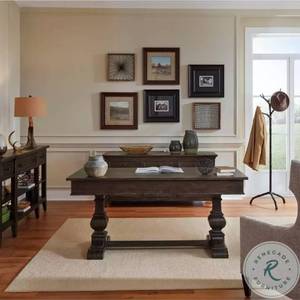 Belle Furnishings Paradise Valley Writing Desk in Saddle Brown Retail $800