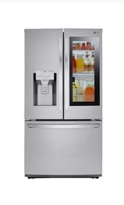 LG French Door Refrigerator with InstaView Glass Panel and Water Dispenser - Retail: $1,800