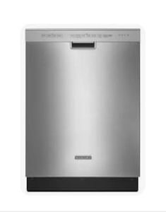 lot 20526 image: KitchenAid Stainless Steel Built-in Dishwasher with Multiple Wash Cycles - Retail $200