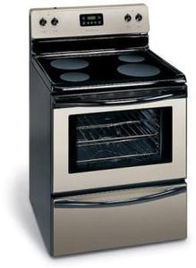 lot 20534 image: Frigidaire Electric Range Stove with 4 Burner Cooktop and Oven - Retail $200