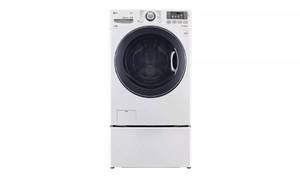 lot 20541 image: LG Front Load Washer with Pedestal - Retail $800