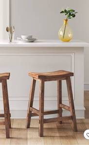 lot 20583 image: Wooden Bar Stools Counter Height - Retail $45