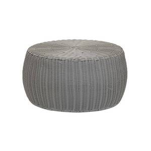 lot 20597 image: Household Essentials Storage Ottoman Gray Resin & Iron Frame, No Assembly, Spot Clean, Adult Use - Retail $105