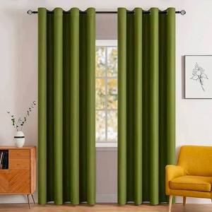 lot 20600 image: Green Grommet Blackout Curtain Panels Set - Retail $25