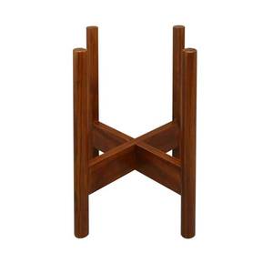 lot 20607 image: Casual Home Mid-Century Modern Wood Plant Display Stand 10  Antique Mahogany - Retail $40