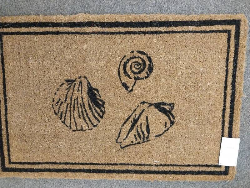 lot 18737 image: Vintage Coir Doormat with Ballet Dancer Design