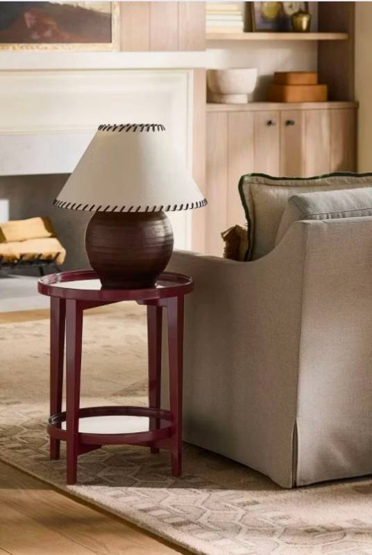 lot 20188 image: Round Double-Tier Side Table - Retail $145