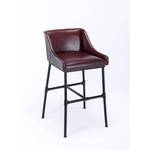 Parlor Faux Leather Adjustable Barstool: Boraam, Foam-Padded, Metal Frame, 18\"-30\" Height - Retail: $205