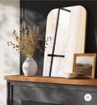 24\" x 36\" Infinity Mantle Mirror Brass - Thresholdâ¢: Rust-Resistant, Wall Mount, Modern Decor - Retail: $130