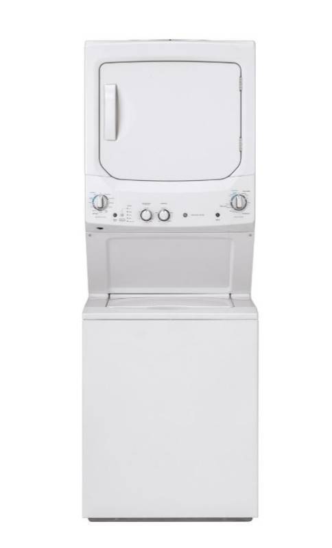 lot 20563 image: GE Stackable Washer Dryer Combo Unit - Retail $1,574