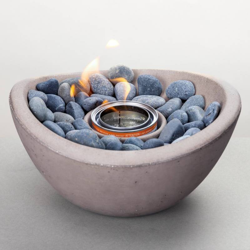 lot 197750 image: Solo Stove 5 Wave Tabletop Firebowl Graphite Outdoor Fireplace