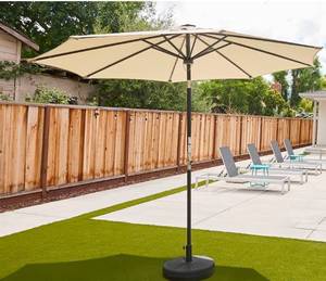 lot 10647 image: Outdoor Patio Umbrella with Carrying Bag - Retail $75