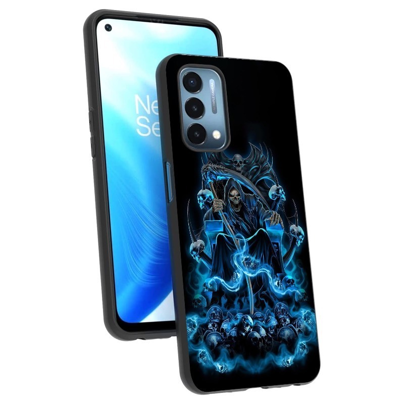 lot 852068 image: OUYAGAOYUAN Compatible with OnePlus Nord N200 5G Case - Horror Death Skull Shockproof Protective Case with Unique Design for Women Girls TPU Cover Case - Retail $17