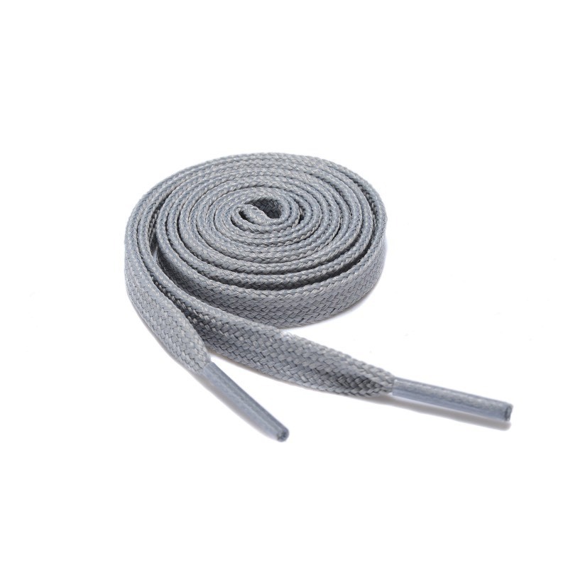 lot 852411 image: AOMIDI Flat Shoelaces Wide Shoes Lace (3 Pair) - Wide Shoelaces - Flat Shoe Laces for Sneakers and Shoes (54 inches (137 cm), Gray) - Retail $9