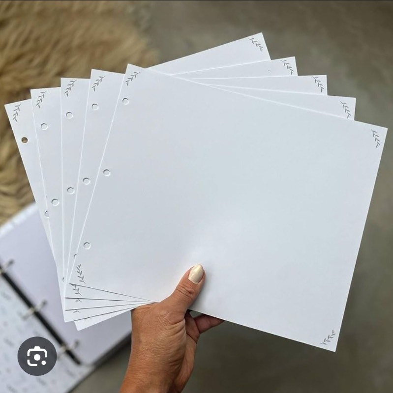 lot 1018401 image: 5 Extra Blank Sheets to Expand your Mae June Baby Memory Book