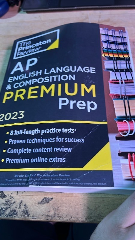 lot 1019133 image: 2023 Princeton Review AP English Language & Composition Premium Prep Book - Retail $25