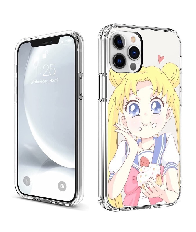 lot 1019174 image: CHENQIAOHU Compatible with iPhone 14 Pro Case, Full Body Protection Shockproof Protective Phone Clear Case Slim Thin Cover (Anime-Sailor-Moon-Magic-9) - Retail $16