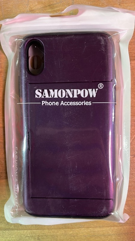 lot 1019180 image: Samonpow Purple iPhone X Case - Retail $12