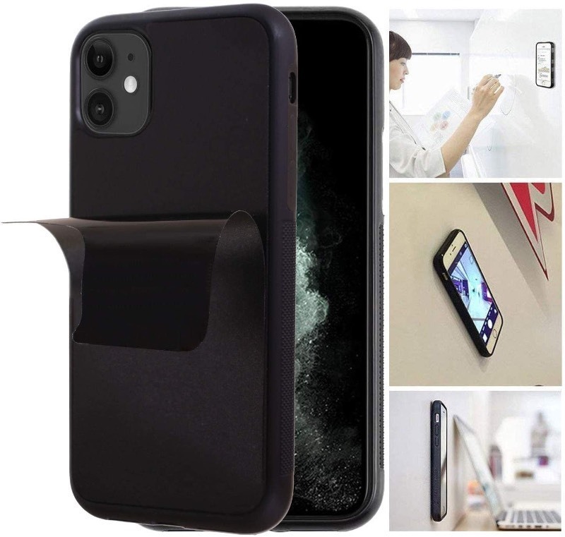 lot 1019463 image: MONCABILE Case That Sticks to Anything Zero Gravity Phone Case for iPhone 14 Pro Sticky Pluto Nano Suction Adhesive Black AntiGravity Case (ip11)