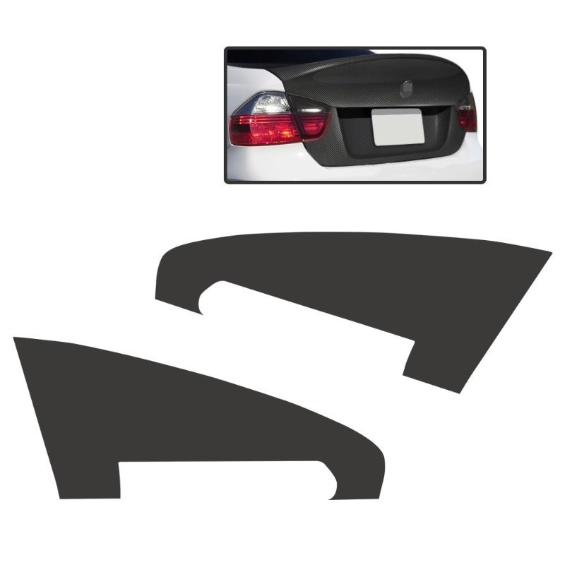 lot 1020276 image: G-PLUS Tail Light Tint Film Compatible with BMW E90 3 Series Sedan 2006-2008 Taillight Vinyl Tint Film Precut Overlay Grey Tail Light Wrap Cover - Retail $30