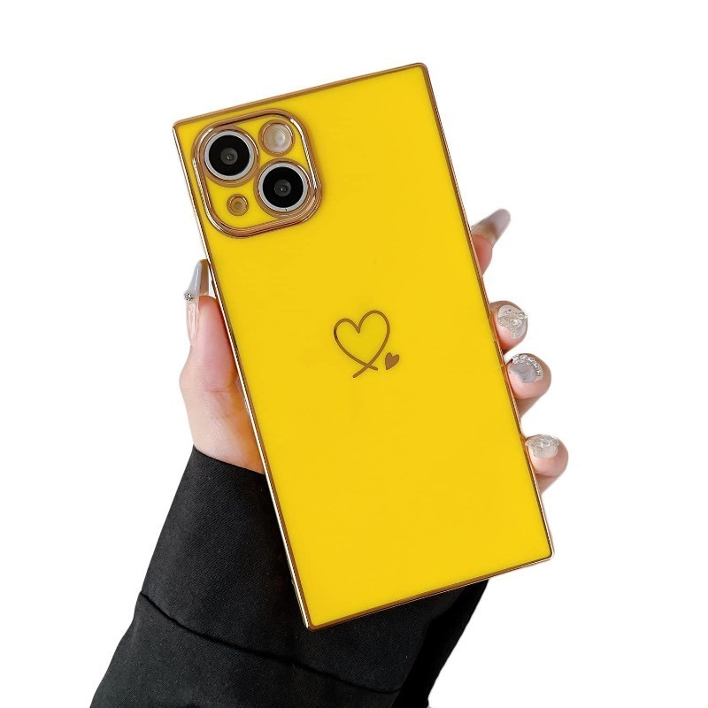 lot 1020406 image: Cocomii - Rectangle Case Compatible with iPhone 11 Pro - Gold Plated, Love Hearts, Glossy, Women Girls Men, Protective Phone Case for iPhone 11 Pro 5.8 inch, Yellow - Retail $10