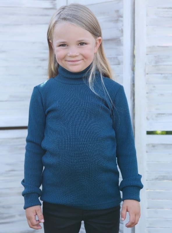 lot 1020460 image: Boyoo Boys Ribbed Turtleneck Cable Knitted Sweater Slim Fit Pullover Sweater for Kids 4-13 Years