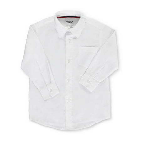 lot 1020585 image: French Toast Little Boys  LS Button-Down Shirt (Sizes 4 - 7) - white  6 (Little Boys) - Retail $25
