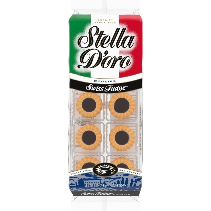 lot 1021036 image: x2 STELLA DORO, COOKIES, SWISS FUDGE Best By April 26, 2025 - Retail $8