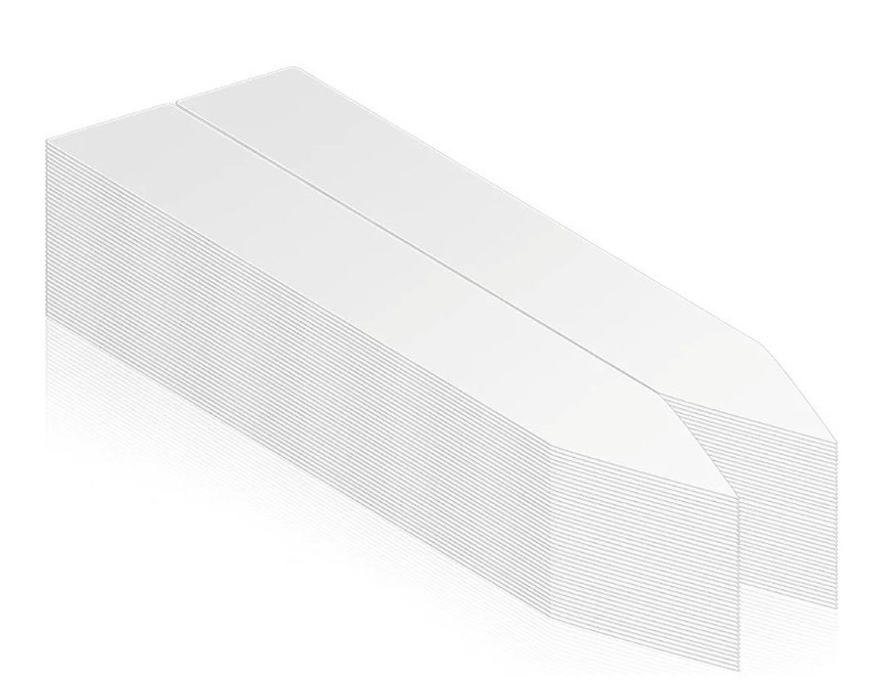 lot 1022080 image: 200Pcs 4 Inch Plant Labels,Plastic Waterproof Nursery Stake Tags for Potted Plants (White) (SZ-BC210YB) - Retail $7