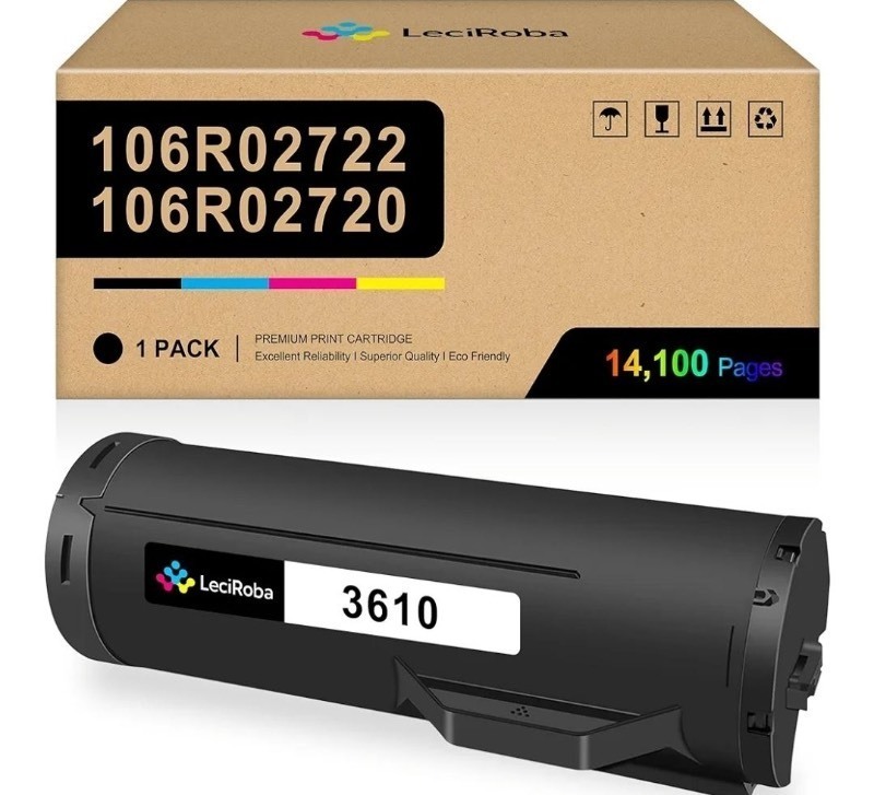 lot 1022277 image: Compatible 106R02722 106R02720 Black Toner Cartridge Replacement for Xerox 3610 3610N 3610DN 3610DNW 3615 3615DN 3615DNW M455 P455 - High Yield 14,100 Pages (Black, 1-Pack) - Retail $44