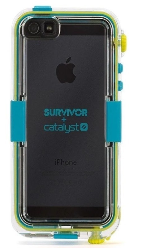 lot 1022558 image: Griffin GB36204 Survivor Waterproof and Catalyst for iPhone 5 - Retail Packaging - Turquoise - Retail $59