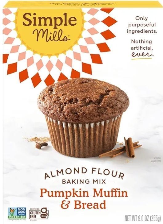 lot 1193063 image: Simple Mills Almond Flour Pumpkin Muffin & Bread Mix 2 pack - Retail $15