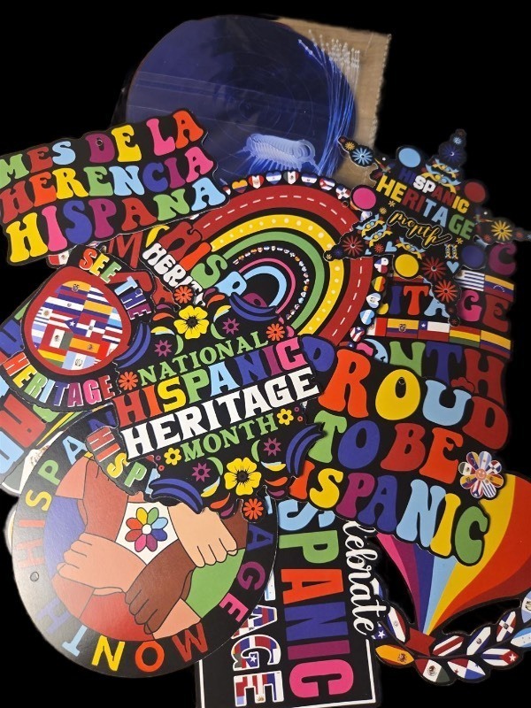 lot 1193258 image: Hispanic Heritage Month Decorations Latin American Flag Hispanic Heritage Month Hanging Swirl Banner Spanish Classroom Decor National Hispanic Heritage Month Decorations for School Classroom - Retail $10