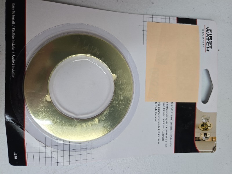 lot 1194122 image: First Watch 1170 Door Knob Adapter  Trim Plate  3-12 In. - Quantity 1 - Retail $21