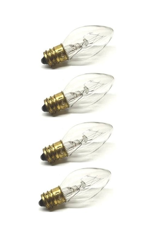 lot 1194234 image: VIXUFAW Home in Clear Night Light Replacement Bulb Pack of 4 - Retail $5