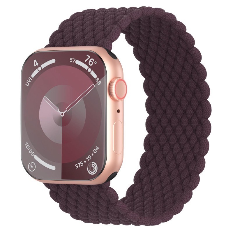 lot 1194462 image: Shalila Stretchy Braided Solo Loop Compatible with Apple Watch Band 38mm 40mm 41mm 42mm 44mm 45mm 46mm 49mm Women, Elastic Nylon Strap Sport Wristbands for iWatch Series 1098SE7654321Ultra - Retail $4