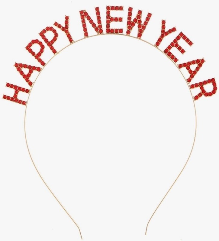 lot 1194519 image: Mookiraer Happy New Year Headband Tiara - Womens Sparkly Rhinestone Eve Tiara - Retail $7