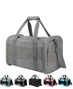 lot 4087 image: Carriers Soft-Sided Large Pet Carrier for Cats Dogs Small Animals Up to 35Lbs,Top Load Carrier,Ventilated Design,Portable Cat Carrier Airline Approved(X-Large, Grey)