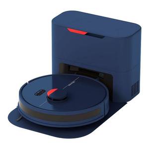 lot 27991 image: bObsweep - Dustin Self-Emptying Robot Vacuum and Mop, with 100-day Dock and Patented Navigation, Wi-Fi Connected - Navy
