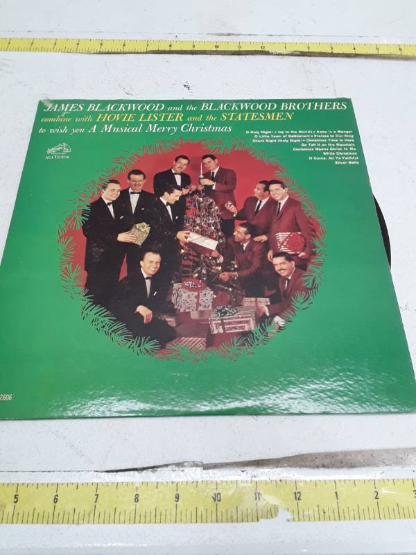 lot 33327 image: A Musical Merry Christmas - Blackwood Brothers & Statesman Vinyl LP