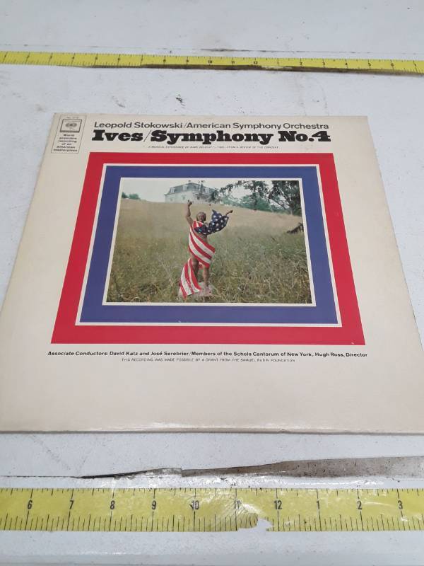 lot 33332 image: Ives Symphony No. 4 - Leopold StokowskiAmerican Symphony Orchestra Vinyl LP