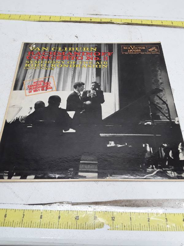 lot 33333 image: Van Cliburn - Rachmaninoff Concerto No. 3 Historic Carnegie Hall Vinyl